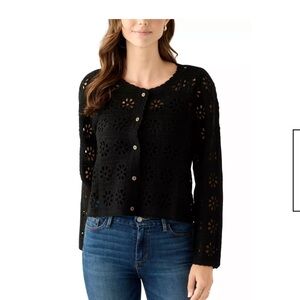 Ultra Pink Black Knit Top